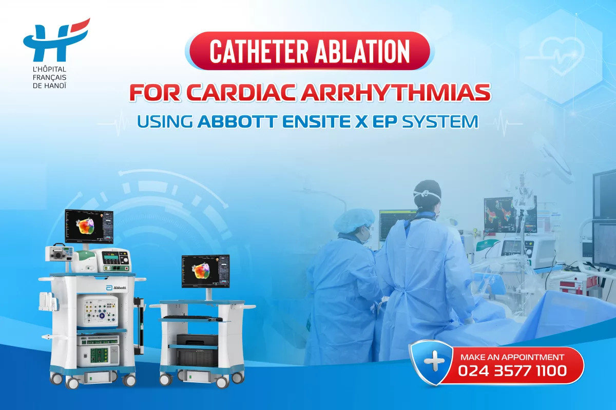 CATHETER ABLATION FOR CARDIAC ARRHYTHMIAS USING ABBOTT ENSITE X EP SYSTEM
