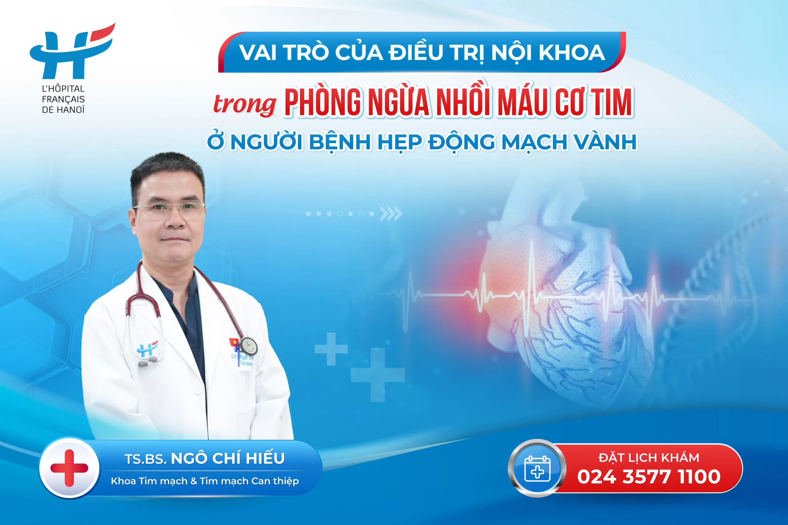 VAI TRÒ CỦA ĐIỀU TRỊ NỘI KHOA TRONG PHÒNG NGỪA NHỒI MÁU CƠ TIM Ở NGƯỜI BỆNH HẸP ĐỘNG MẠCH VÀNH