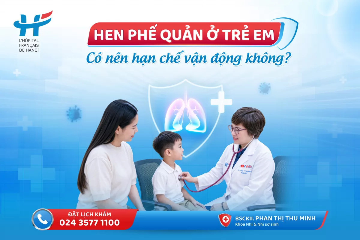 Hen phế quản ở trẻ em có nên hạn chế vận động không?