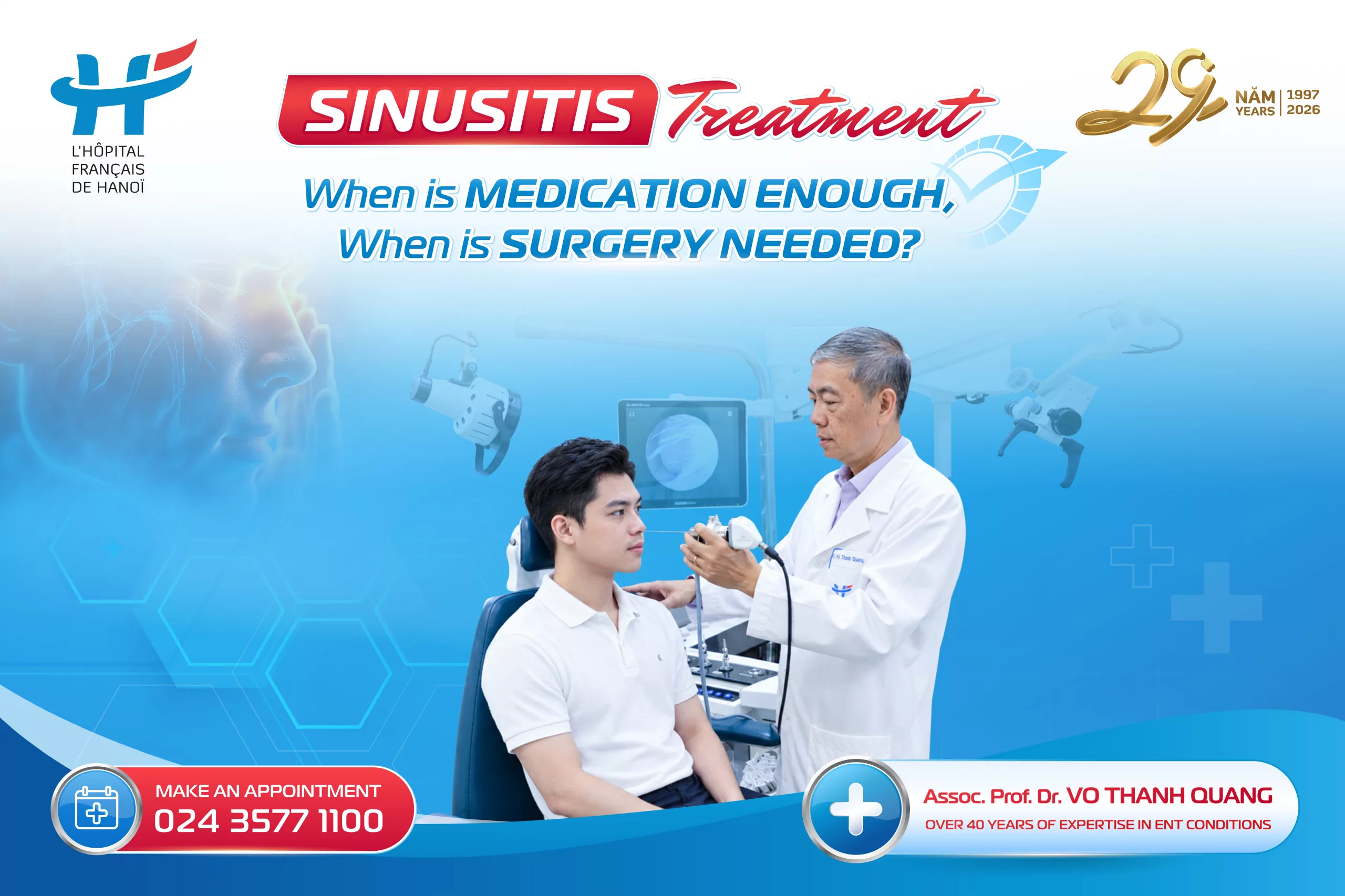 SINUSITIS TREATMENT: WHEN IS MEDICATION ENOUGH, AND WHEN IS SURGERY NEEDED?