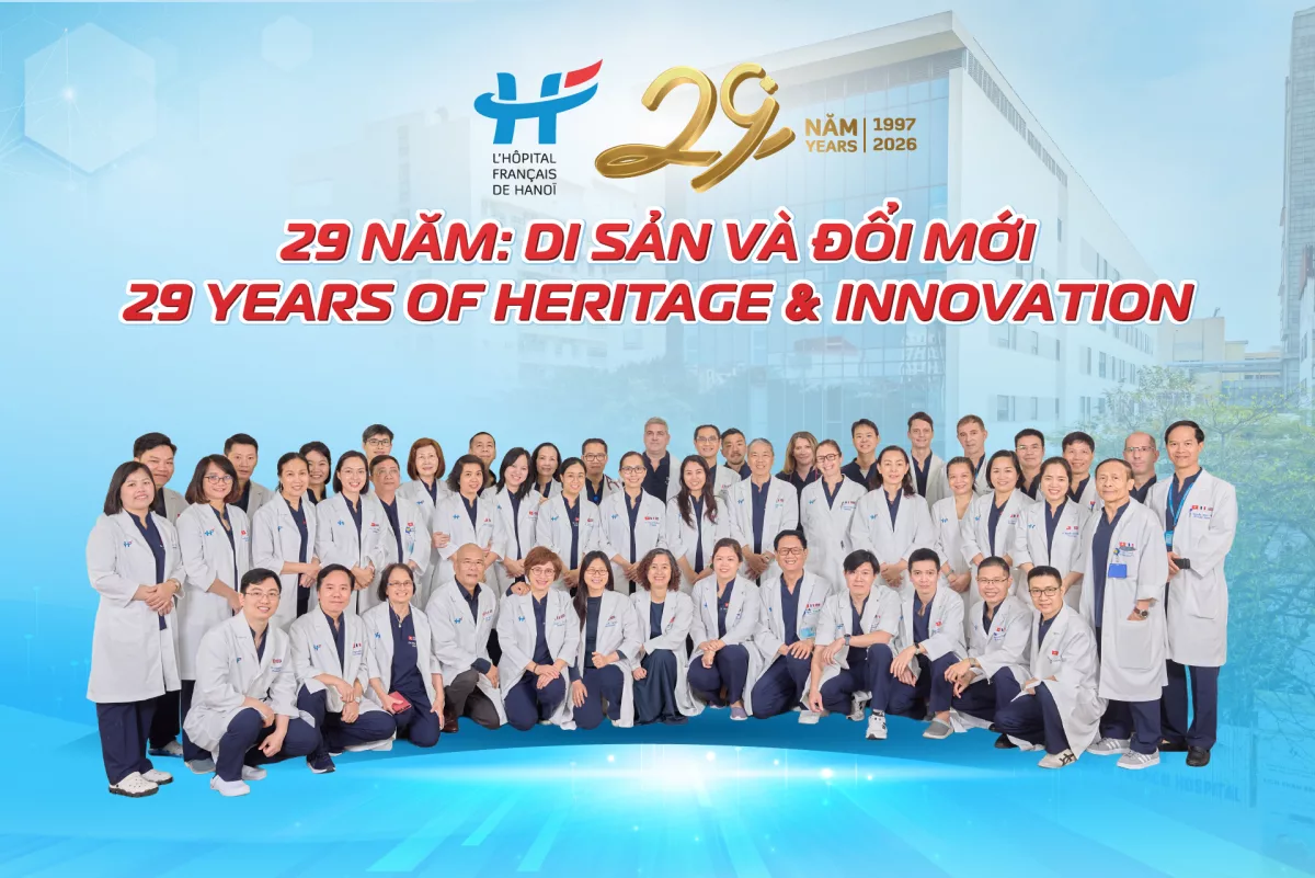 Lời tri ân từ tập thể Bệnh viện Việt Pháp Hà Nội nhân dịp kỷ niệm 29 năm thành lập